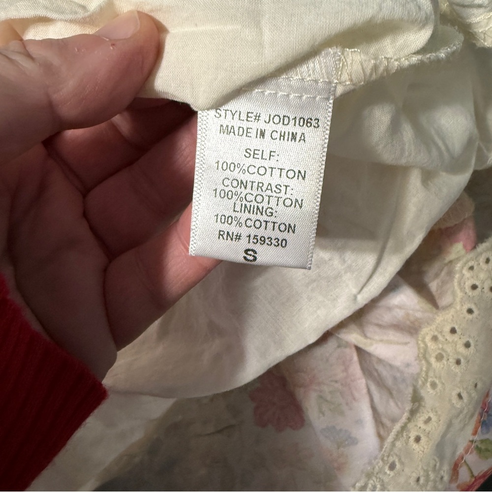 heyson patchwork mini dress size small Floral & L… - image 6